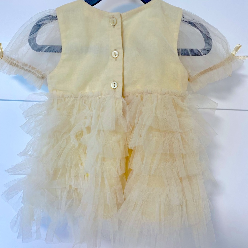 Tutu Du Monde Yellow Sequined Dress w/matching Headband - Picture 4 of 6